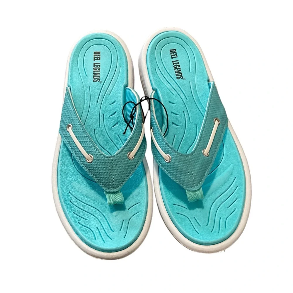 Reel Legends Nautical III Flip Flops Sandals - Picture 2 of 12